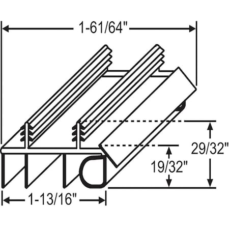 Strybuc 36in Beige Door Sweep 19-342BG-36
